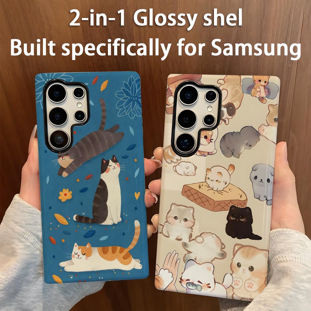 Samsung Galaxy S24 - Coque de téléphone chat mignon 2